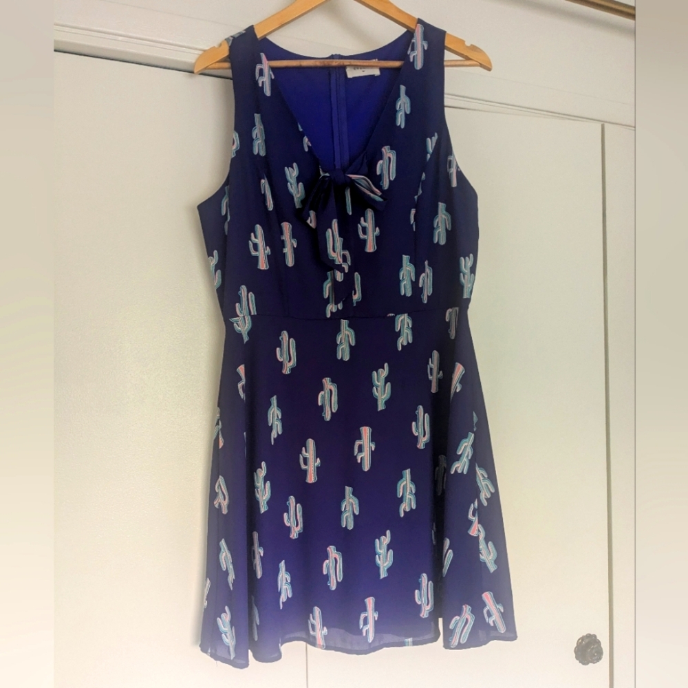 Everly purple cactus dress